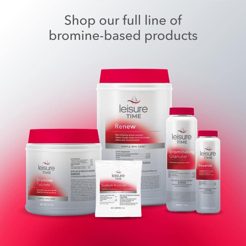 Leisure Time BE1 Sodium Bromide Spa Care - 16 fl oz Liquid for Bromine Reserve - Image 2